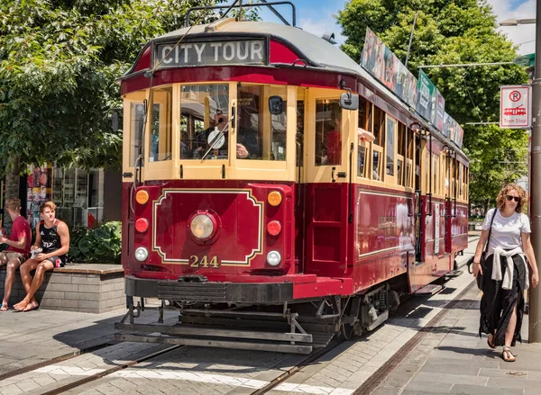 Tramwaj zabytkowy, Christchurch, NZ — Zdjęcie stockowe