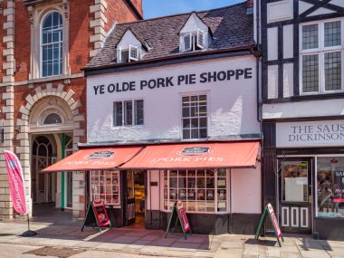 Melton Mowbray, the Old Pork Pie Shoppe, Leicestershire, UK clipart