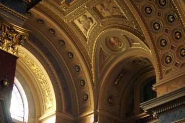 Bir bazilika iç döşemesi. Budapeşte, Macaristan
