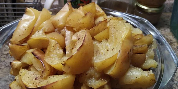 Una Porción Manzanas Horno — Foto de Stock