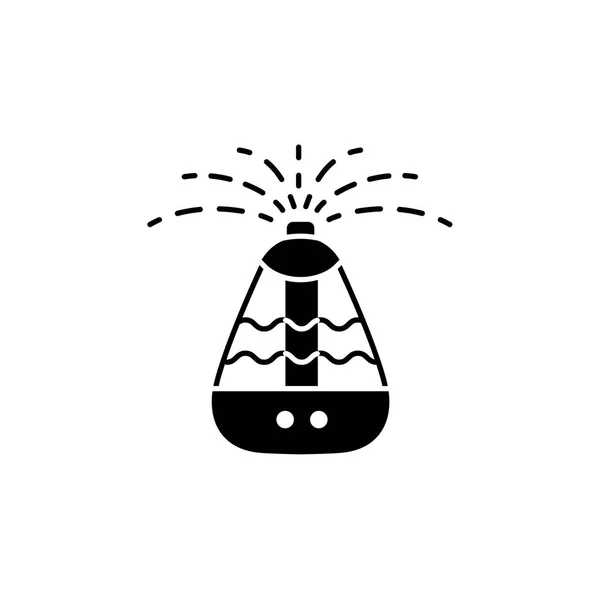 Векторная Иллюстрация Портативного Увлажнителя Воздуха Иконка Линии Устройства Регулирования Влажности — стоковый вектор