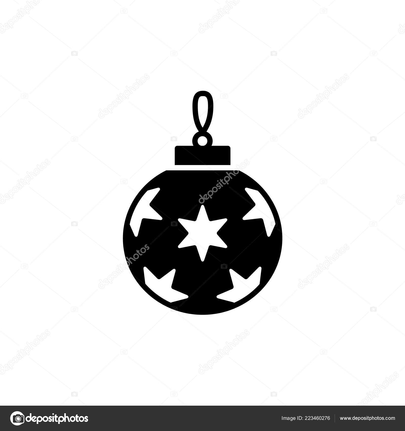 Christmas Ornament Clipart Black And White