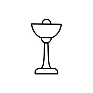 Siyah ve beyaz vektör çizim torchiere uplight masa lambası. Retro masaüstü ışık fikstür satırı simgesi. Ev ve ofis aydınlatma. Beyaz arka plan üzerinde izole nesne