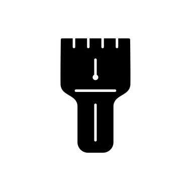 Siyah ve beyaz vektör Illustration hat poster uç. El yazısı ve yazı için bu aracın düz simgesi. Dekoratif vintage harfler çizmek için kırtasiye malzemeleri. Beyaz arka plan üzerinde izole nesne