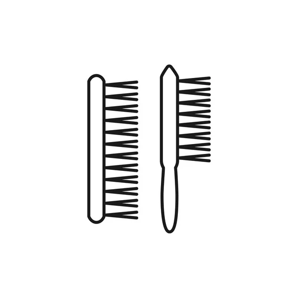 Schwarzweiß Vektorillustration Eines Hölzernen Radiergummis Liniensymbol Des Instruments Für Architekt — Stockvektor