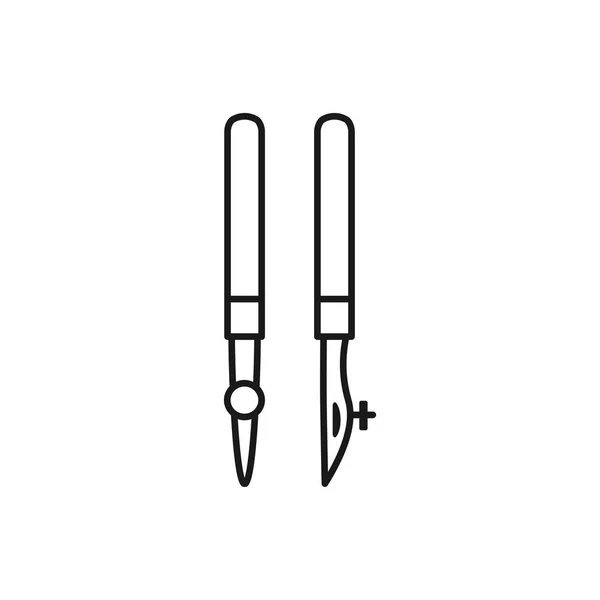 Ilustracja Wektorowa Czarny Biały Orzeczenia Długopisy Aby Zastosować Atramentu Maskowanie — Wektor stockowy