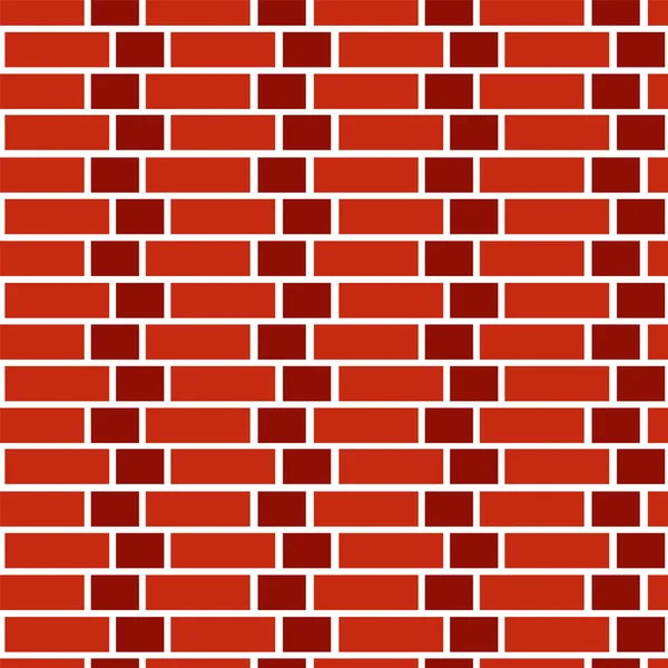 Roter Backsteinmauer Hintergrund. nahtlose Vektormuster. Mauerwerk & — Stockvektor