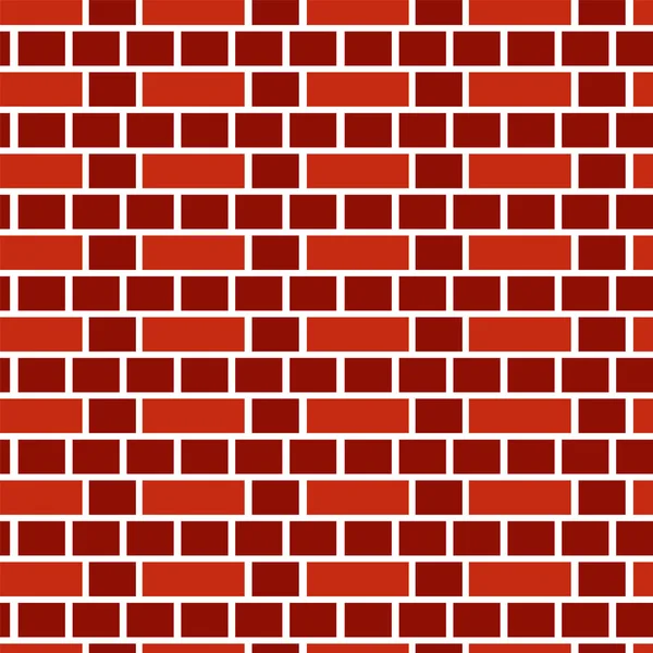 Fondo Pared Ladrillo Rojo Patrón Vector Sin Fisuras Ladrillo Textura — Archivo Imágenes Vectoriales