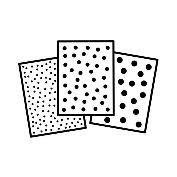 Icono de línea de lija. Ilustración en blanco y negro de abras de lijado — Archivo Imágenes Vectoriales