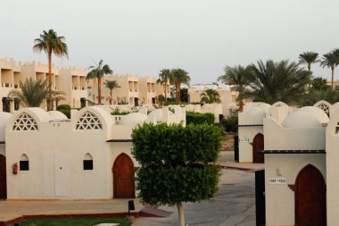 Sharm El Sheikh, Mısır. 24 Ekim 2018. Resif Oasis Beach Resort otel topraklarının