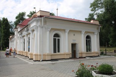 Dnipro, Ukrayna. 28 Haziran 2018. Demiryolu Dnipro City city central Park'ta çocuklar için