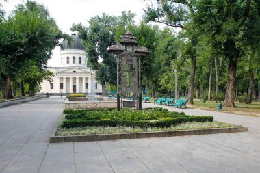 Kişinev, Moldovs, 18 Ağustos 2018. Cathedral, İsa'nın doğuş yakınındaki Chisinau kare