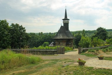 Eski raditional ahşap Romen Kilisesi 