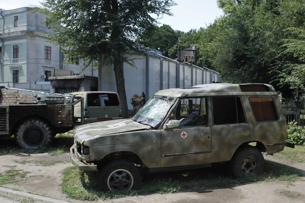 Dnipro Ukraina Juni 2018 Open Air Museum Tillägnat Kriget Donbass — Stockfoto