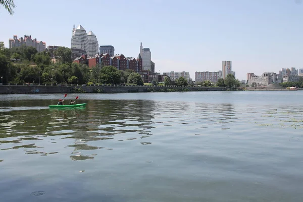 Dnipro Ukraine June 2018 View Dnipro City Dnipro River — Stock Photo, Image