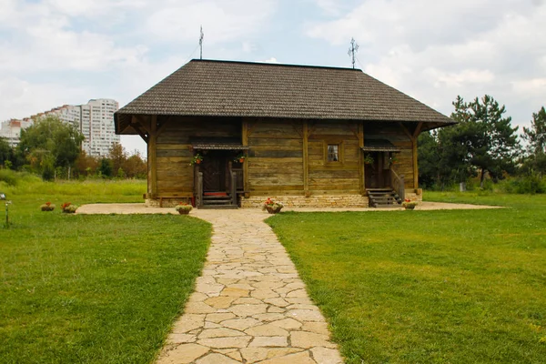 Casa Velha Tradicional Bucovina — Fotografia de Stock