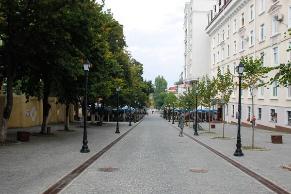 Chisinau Moldávia Agosto 2018 Rua Eugene Doga Chisinau — Fotografia de Stock