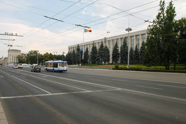 Chisinau Moldavië Augustus 2018 Government House Chisinau Een Administratief Gebouw — Stockfoto