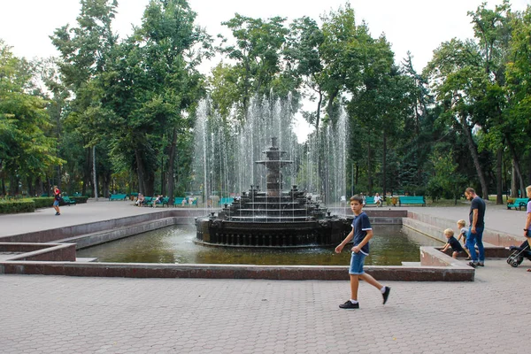 Кишинев Молдова Августа 2018 Года Центральный Парк Имени Стефана Великого — стоковое фото