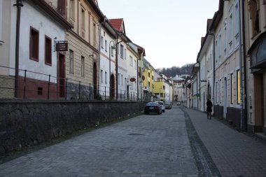 Banska Bystrica, Slovakya. 4 Kasım 2017. Eski kasaba Banska Bystrica, merkezi Slovakya.