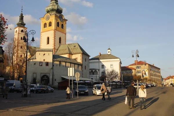 Banska Bystrica Slovakien November 2017 Gamla Stan Banska Bystrica Centrala — Stockfoto