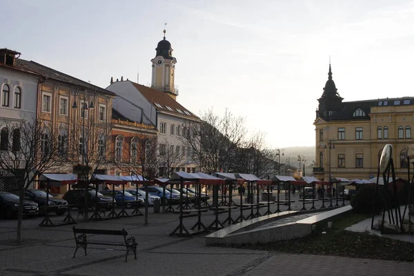 Banska Bystrica Slovakien November 2017 Gamla Stan Banska Bystrica Centrala — Stockfoto