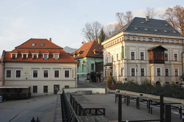 Banska Bystrica Eslováquia Novembro 2017 Cidade Velha Banska Bystrica Centro — Fotografia de Stock