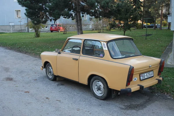 Banska Bystrica Slowakei November 2018 Alter Deutscher Auto Trabant Auf — Stockfoto