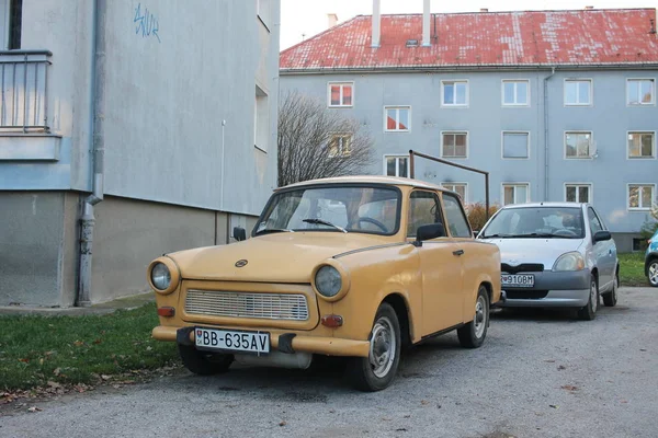 Banska Bystrica Slowakije November 2018 Oude Duitse Auto Trabant Stad — Stockfoto