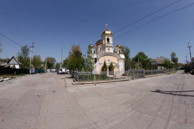 Vilkovo, Ukrayna-Mayıs 2, 2017. Aziz Nicholas Ortodoks Kilisesi
