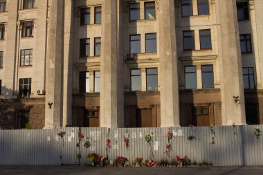 Odesa, Ukrayna-Mayıs 2, 2017. Sendikalar evi 