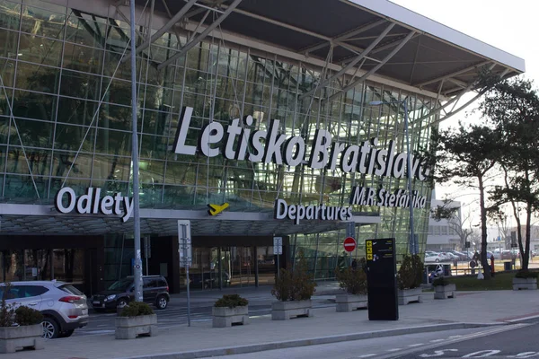 Братислава Словакия Января 2019 Года Здание Терминала Аэропорта Братиславы Словакии — стоковое фото