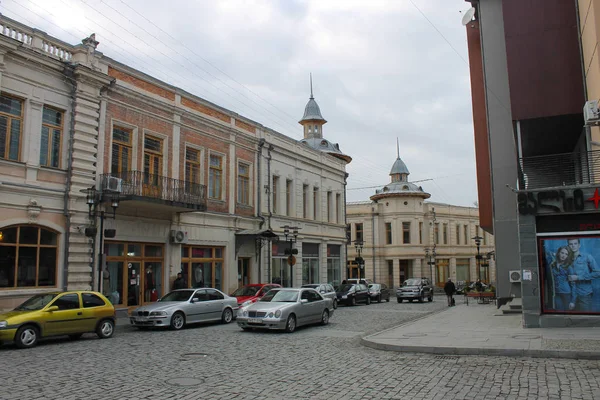 Kutaisi Geórgia Dezembro 2016 Edifícios Rua Principal Kutaisi — Fotografia de Stock