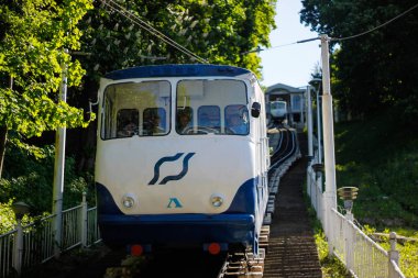 Kiev, Ukrayna - 5 Mayıs 2014. Kiev füniküler  