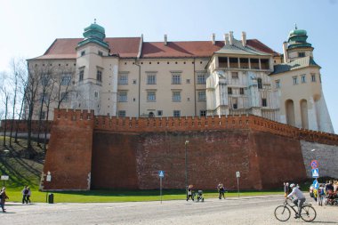 Krakow, Polonya. 8 Nisan 2018. Wawel royal castle