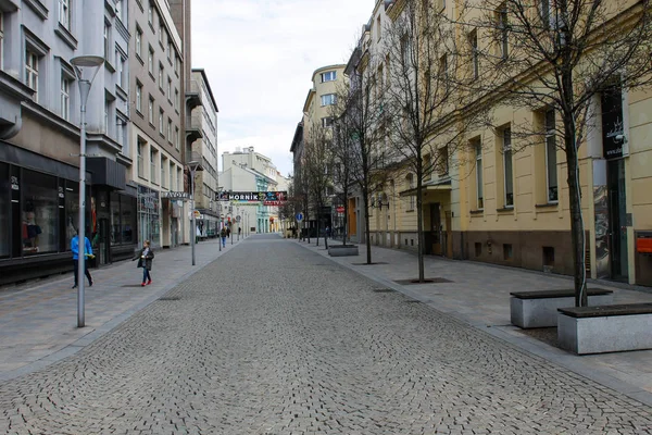 Ostrava Tschechische Republik April 2018 Alte Straße Zentrum Der Stadt — Stockfoto