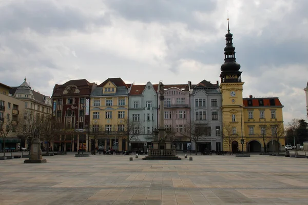 Ostrava Tsjechië April 2018 Masaryk Square — Stockfoto