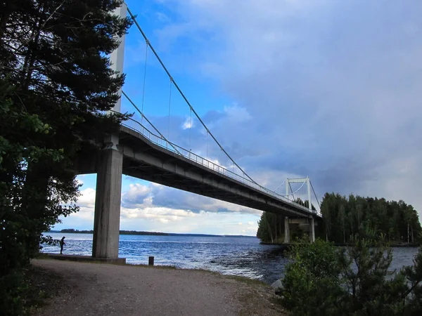 Puente Pulkkilanharju Asikkala Finlandia —  Fotos de Stock