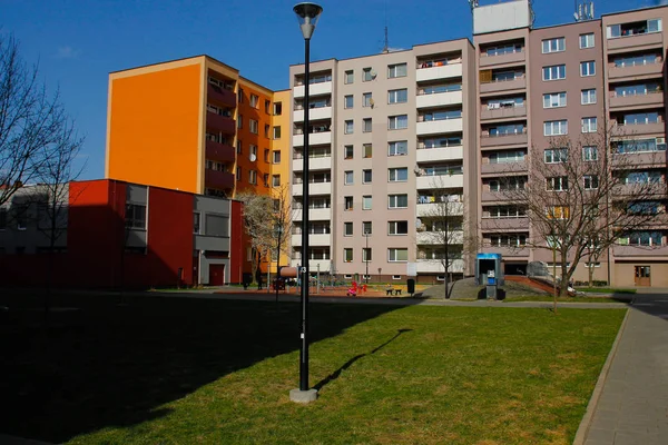 Färgglada Byggnader Ostrava — Stockfoto