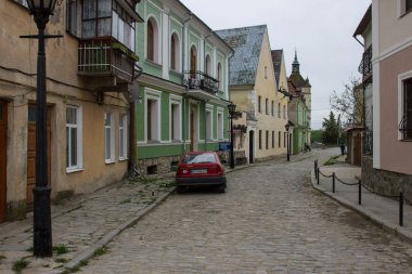 Kamianets-Podilskyi, Ukrayna. 30 Nisan 2019. Kamianets-Podilskyi Eski Şehir ve Tarihi Merkezi