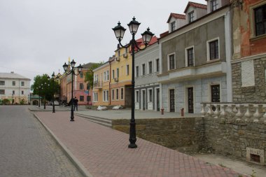 Kamianets-Podilskyi, Ukrayna.30 Nisan 2019. Kamianets-Podilskyi Eski Şehir ve Tarihi Merkezi