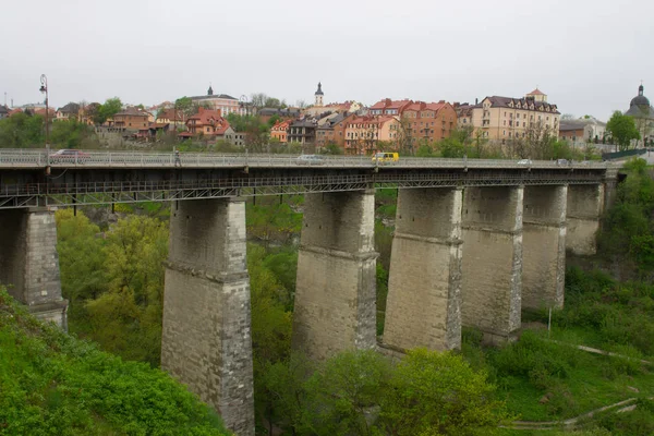 Pont Novoplanivskyi Sur Canyon Smotrych River Kamianets Podilskyi Ukraine — Photo