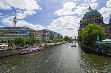 Berlin, Almanya - 29 Mayıs 2019: Berlin Katedrali veya Berliner Dom