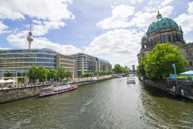 Berlin, Almanya - 29 Mayıs 2019: Berlin Katedrali veya Berliner Dom