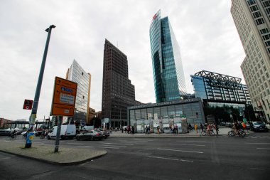 Berlin, Almanya - 31 Mayıs 2019: Potsdamer Platz'ın görünümü