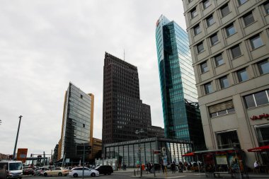 Berlin, Almanya - 31 Mayıs 2019: Potsdamer Platz'ın görünümü
