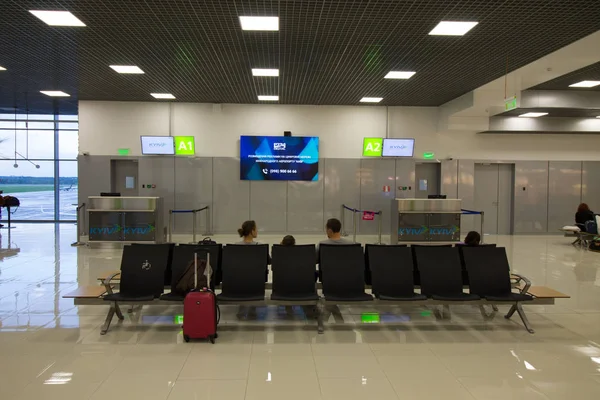 Kyjev Ukrajina Května 2019 Interiér Kyjevského Mezinárodního Letiště Nový Terminál — Stock fotografie