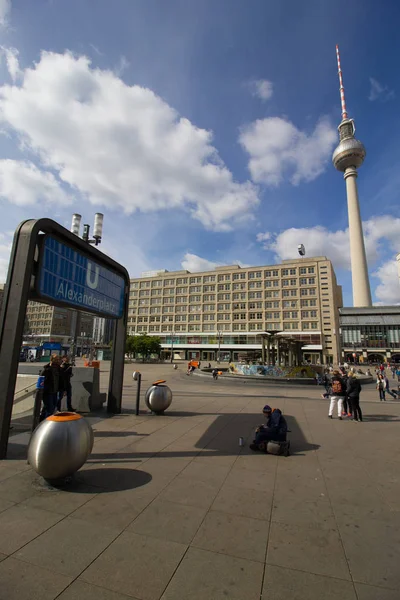 Berlin Deutschland Mai 2019 Metrostation Alexanderplatz Berlin Bahn — Stockfoto