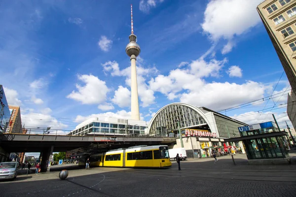 Berlin Mai Fernsehturm Alexanderplatz Berlin — Stockfoto