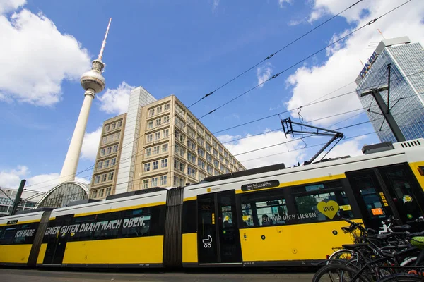 Berlin Deutschland Mai 2019 Tram Alexanderplatz Berlin — Stockfoto
